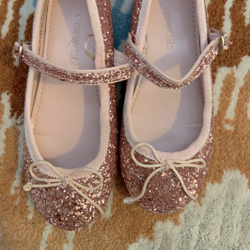 Crew Cuts fancy glitter pink slip ins